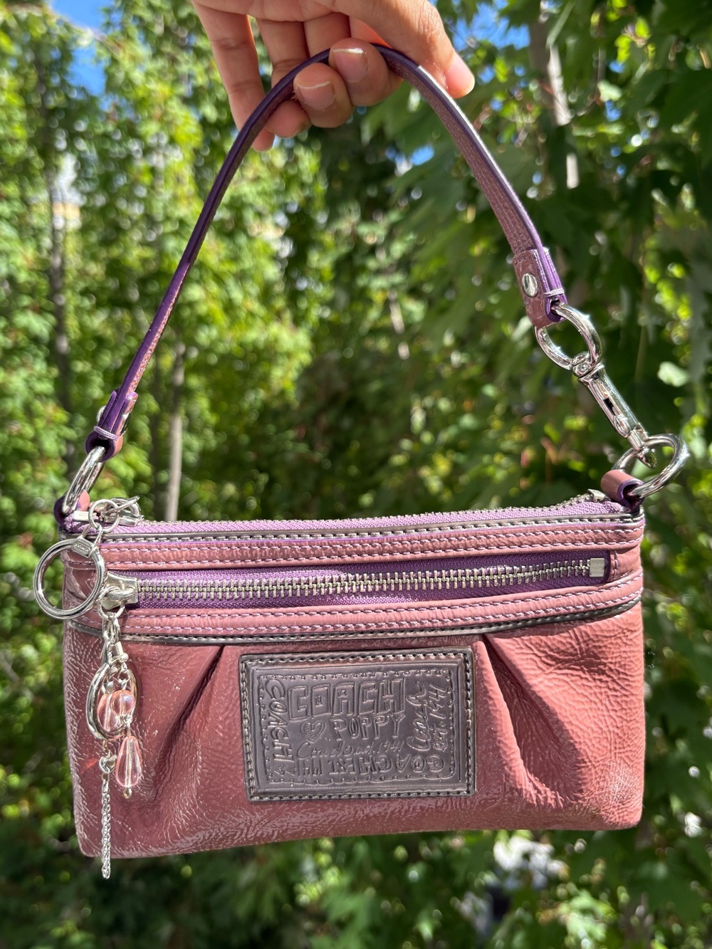 Coach Poppy Patent Leather Mini Bag